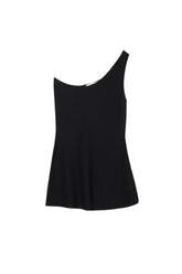 One shoulder Top In Viscose blend With Peplum